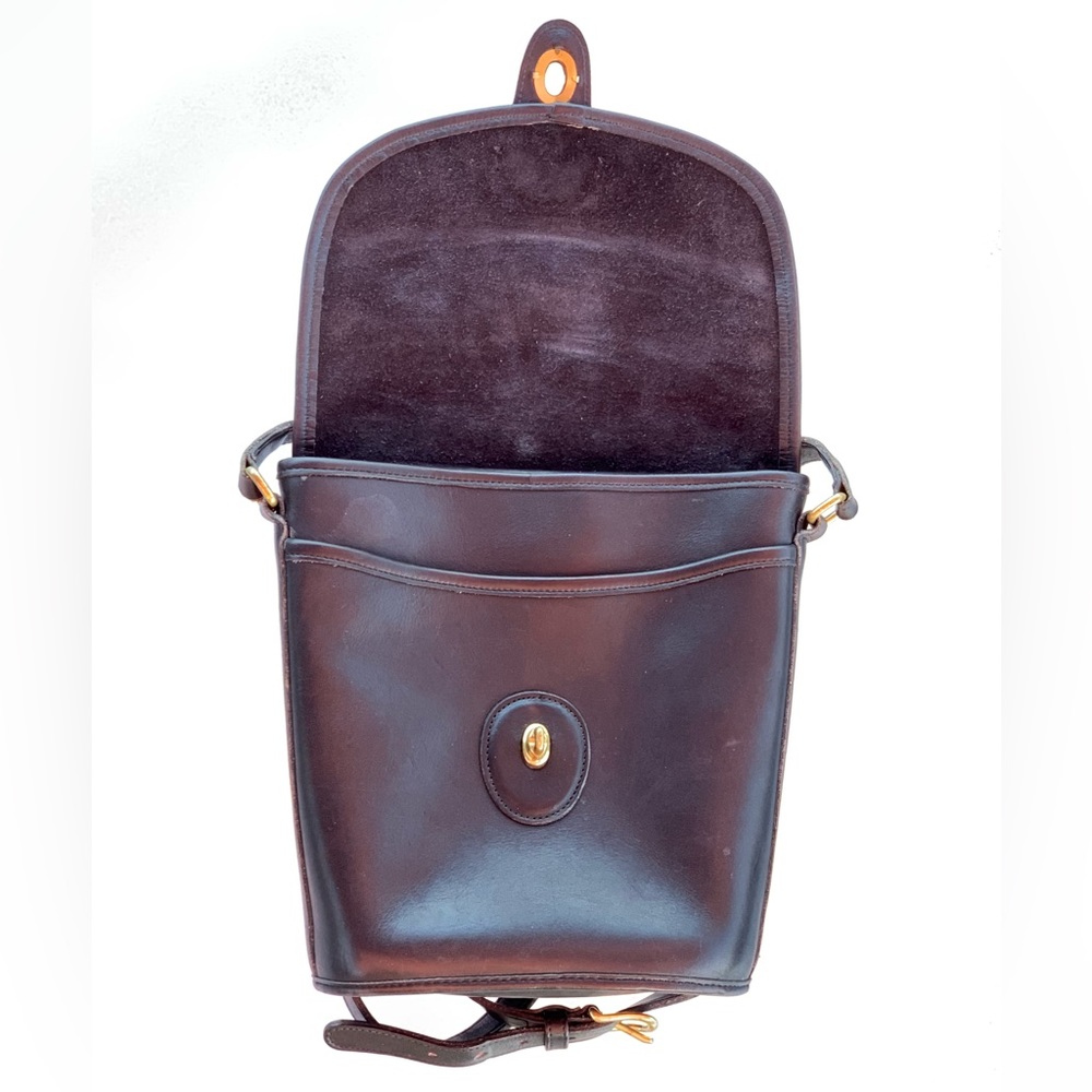 Vintage Coach Black Leather Shoulder/Crossbody Bag - Picture 6 of 9